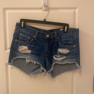 Rag and Bone Jean Shorts Low Rise Size 25